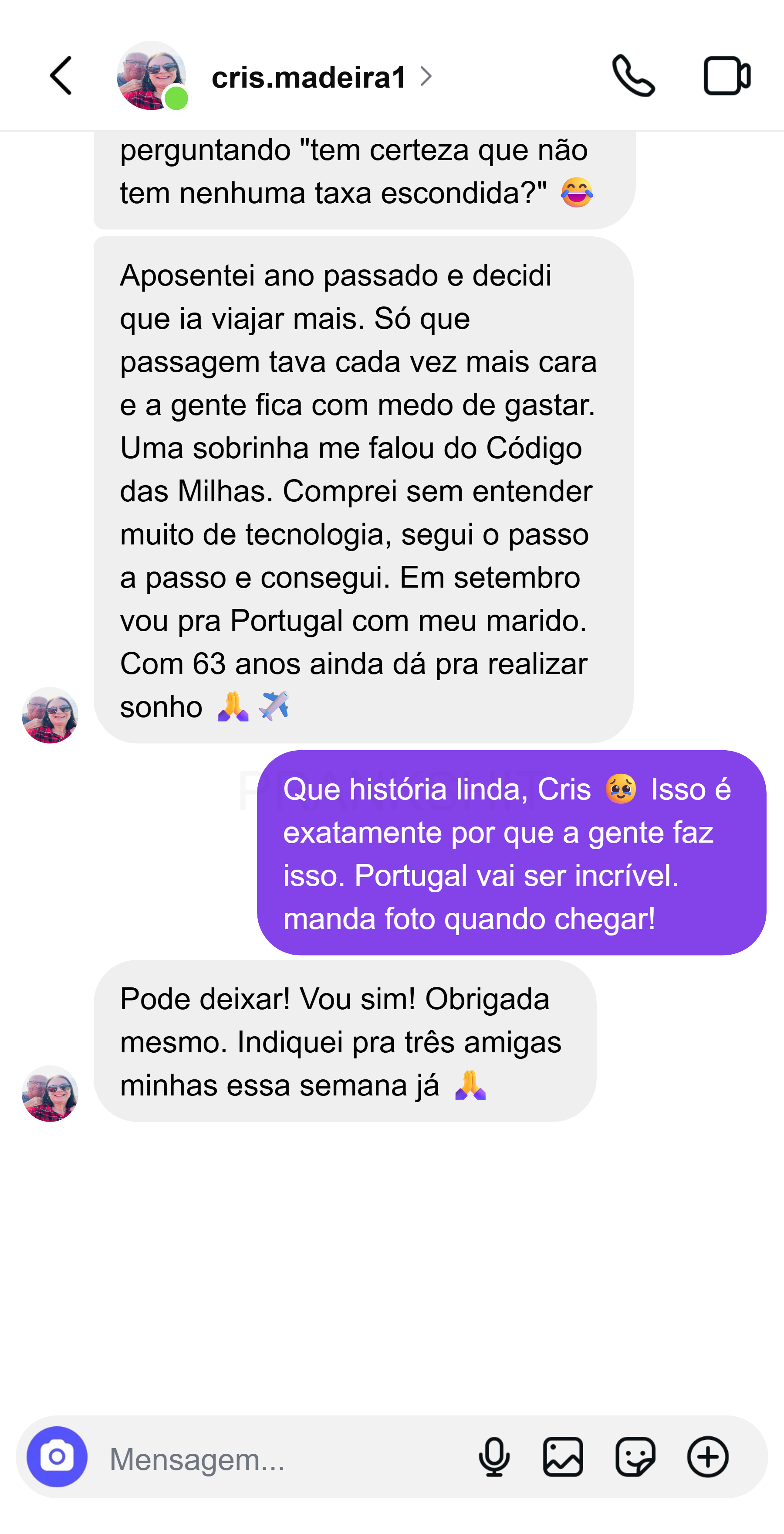 Depoimento de aluno do Método Código das Milhas